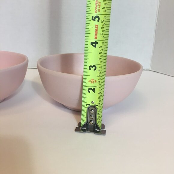 LE TAUCI Ceramic Cereal Soup Bowls Pink Blush 6” Diameter Set of 2 - Picture 11 of 11
